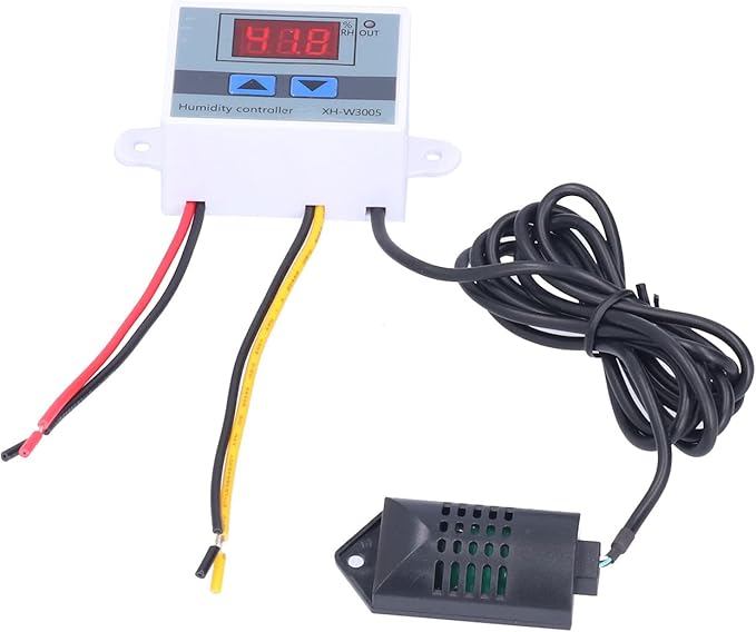 Humidity Controller for Humidifier, DC 12/24V Digital Humidistat 1-99.9% Humidity Setting, Maximum Support 12/24V 1500W Humidifier - Image 4