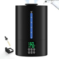 6L Humidifiers for Bedroom Large Room Home, Cool and Warm Humidifier for Plants Mist Top Fill Desk Humidifier Essential Oil Diffuser, Quiet Humidifiers with Adjustable Mist,360°Nozzle-Black by Coolfiqu