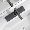 15.8" x 4" Stone Faucet Mat for Kitchen Sink, Quick Drying Diatomite Sink Tray, Faucet Sink Splash Guard for Prevents Moisture Buildup (Dark Gray) by Unknown