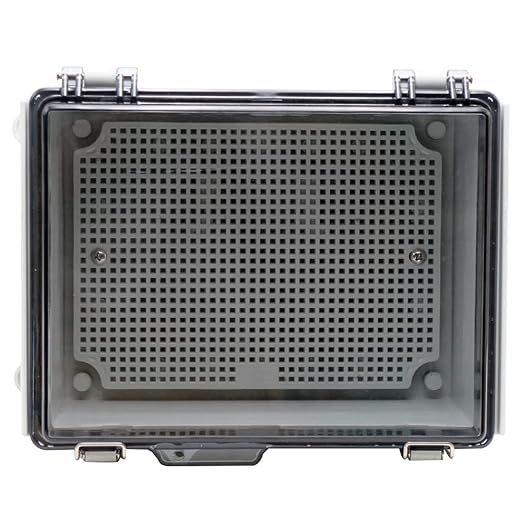 MAKERELE Small Waterproof Electrical Junction Box Clear ABS Plastic Dustproof Boxes Hinged Shell Outdoor Universal Project Enclosure with Clear Cover 8.6×6.7×4.3 inch (220×170×110mm) - Image 8