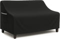 Waterproof Patio Loveseat Cover, 58.3W x 32.7D x 31H inches Heavy Duty 600D Weather-Resistant Outdoor Furniture Protector Black by CVFERQE