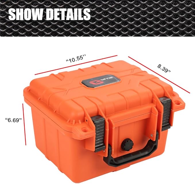 G-PLUS Graded Card Storage Box Compatible with BGS PSA SGC FGS Weatherproof Graded Sports Trading Cards(Small, Orange) - Image 7
