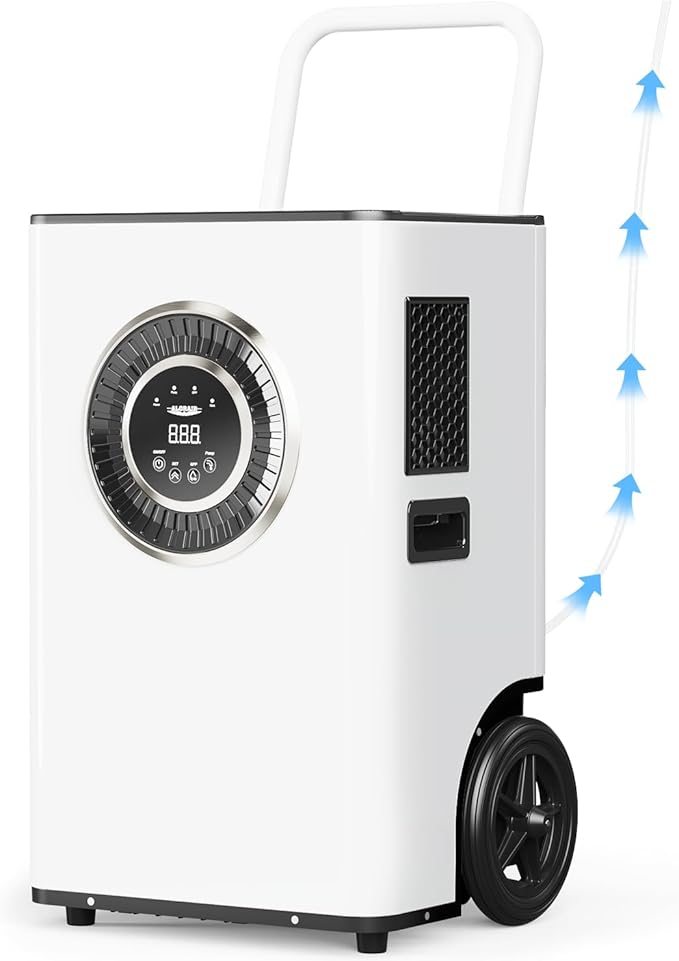ALORAIR 145PPD Commercial Dehumidifier with Pump & Drain Hose, LGR Tech Dehumidifiers for Garage, Large Room, Basement, Industrial Space, Power-Off Memory, Sentinel Elite60X by ALORAIRSOLUTIONSINC0J0DC
