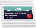 Humidifier Cotton Stick Filter Replacement, Portable Refill Sponges, Compatible with H2O, GENIANI, USB, Travel Humidifiers for Office, Car, Bedroom, Small Diffuser (Pack of 10) by VEOL