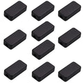 Fielect 10Pcs Dustproof Electronic Junction Box Plastic Enclosure Project Box for Electronic Projects ABS Black 1.57 x 0.79 x 0.41 inch by Fielect