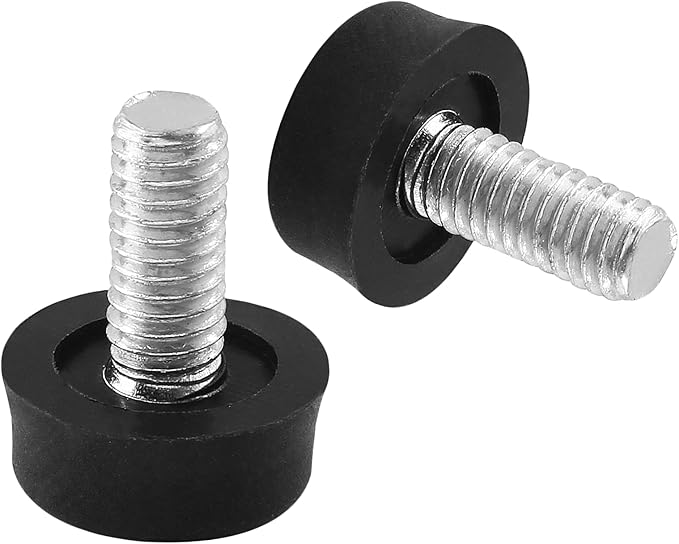 Biaungdo 24 Pcs Adjustable Furniture Levelers, M6x15 mm Ajustable Leveling Feet Screw On Furniture Glide Foot Levelers for Table, Chair, Cabinet, Furniture Legs, Black - Image 4