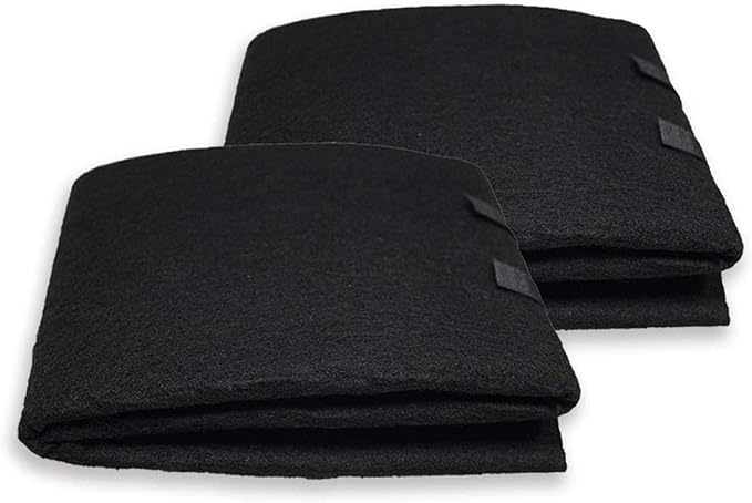 PUREBURG Carbon Filter,Cut-to-Fit Carbon Pad 16 x 48 inches for Charcoal Sheet fits Range Hoods Furnace Filters, Air Purifier,Food cycler filter. Kitchen Compost Bins,Removes Odor VOC, 2-Pack by PUREBURG-PureYourBreath