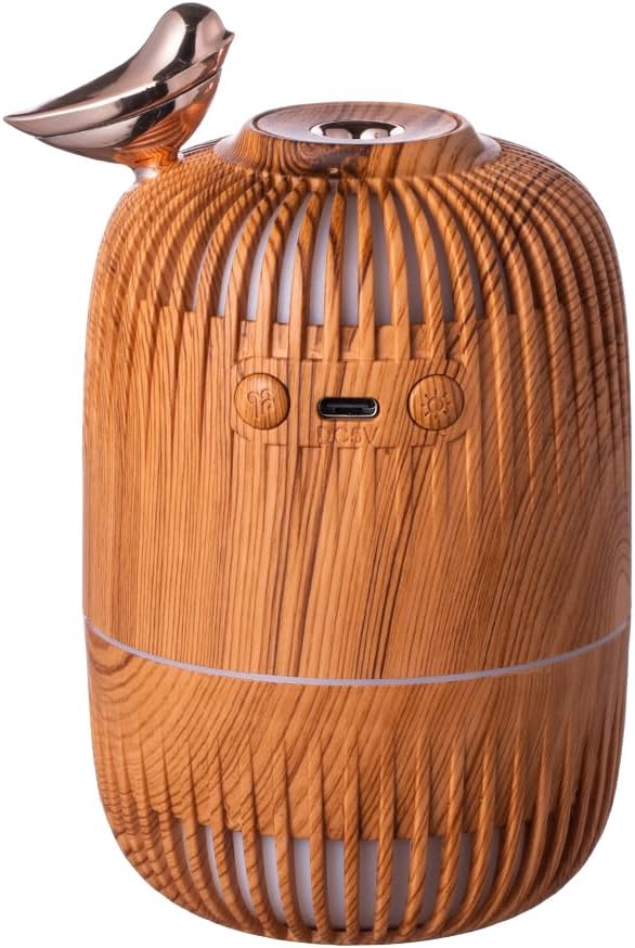 Cute Cool Mist Humidifier for Bedroom/Desk/Office, Small Personal Desktop Humidifier with 2 Mist Modes, 7 Color Lights with USB, Waterless Auto Shut-Off - Image 5