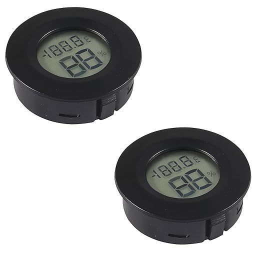 2PCS Mini Hygrometer Thermometer Electronic Digital Humidity Meter Gauge Monitor LCD Display Indoor Temperature Sensor with Fahrenheit Celsius by DWEII
