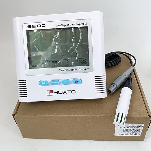 Channel Temperature Humidity Data Logger Recorder LCD Display USB Datalogger Thermometer Hygrometer Meter with 3 Meters Cable Enternal Sensor 4,3000 Points Storage Automatic Record Function - Image 5