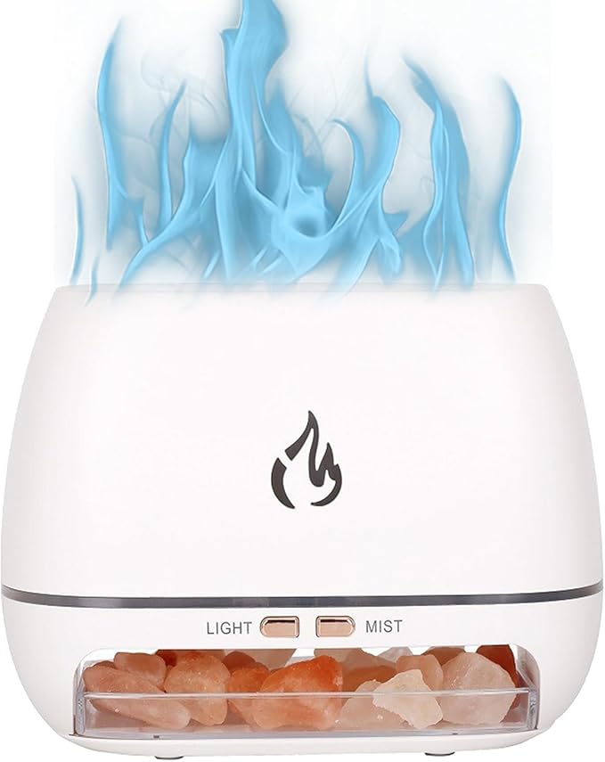 Diffuser Ultrasonic,Salt Rock Perfume Oil Diffuser - Aromatherapy Humidifier with 7-Color Light for Meditation Yoga Studio Spa Users Enthusiasts Bathroom Office Study Living Room - Image 7