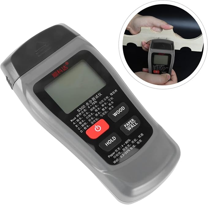 Angoily 2pcs Humidity for Plants Wood Moisture Digital Hygrometer Moisture Reader for Potted Plants Paper Lightweight and Portable - Image 4
