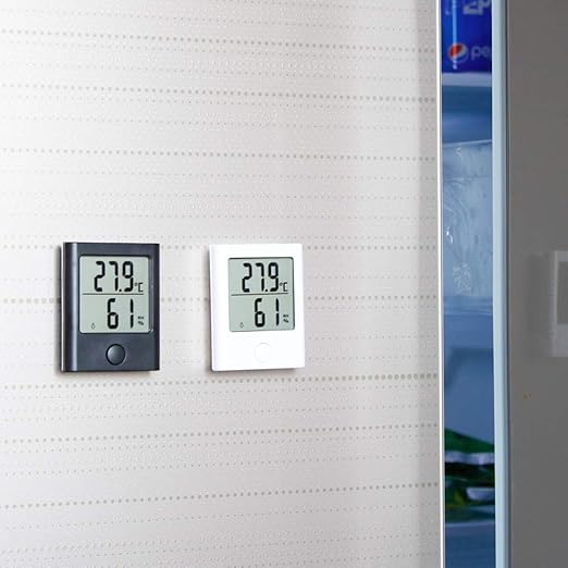 BALDR Digital Hygrometer Thermometer - Monitor Room Temperature & Humidity with Thermometer and Hygrometer, Humidity Sensor & Indoor Thermometer for Home, Office & Greenhouse, Humidity Meter, Black - Image 3