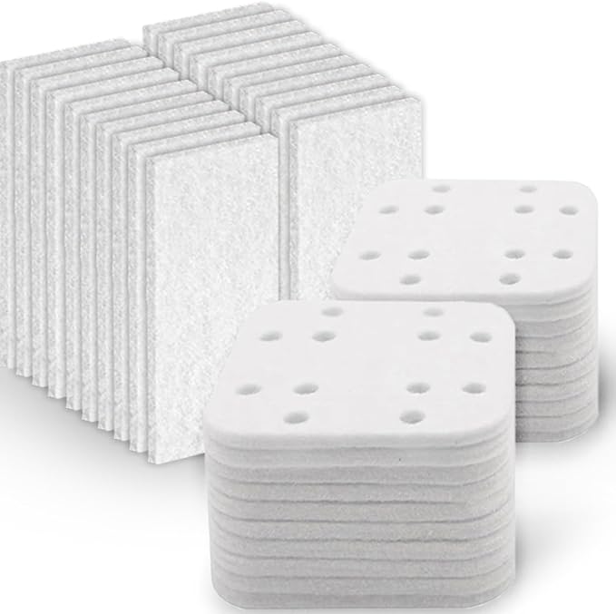 Humidifier Replacement Filters 20 Pack and Replacement Aroma Pads 20 Pack - Compatible with LEVOIT LV600HH, LV600S, OasisMist450S, OasisMist600S - Descaling Pads, White by ADDFRESH