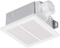 Tech Drive Bathroom fan 50 CFM, 1.0Sone DC Motor with No Attic access Needed Installation,Very Quiet Ventilation and Exhaust Fan, Ceiling Mounted Fan, White by TechDrive