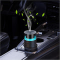 HODEMI Portable Smart Car Essential Oil Diffuser,Cordless Mini Cold Mist Aromatherapy Air Freshener Diffuser with Mode Memory,Auto On/Off,4/8 Timer Modes,for Bedroom Office and Travel (Black) by HODEMI