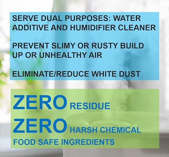 PUREFY Ultrasonic & Evaporative Humidifier - 68 oz Hypoallergenic, Unscented, No Residue, Baby Safe, Auto Cleaning - Image 2