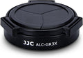 JJC Auto Open and Close Lens Cap Cover for Ricoh GR IIIx GR IIIx HDF GR3x GR3x HDF Digital Camera, Dustproof and Anti-Scratch Lens Protector No Need to Remove by JJC