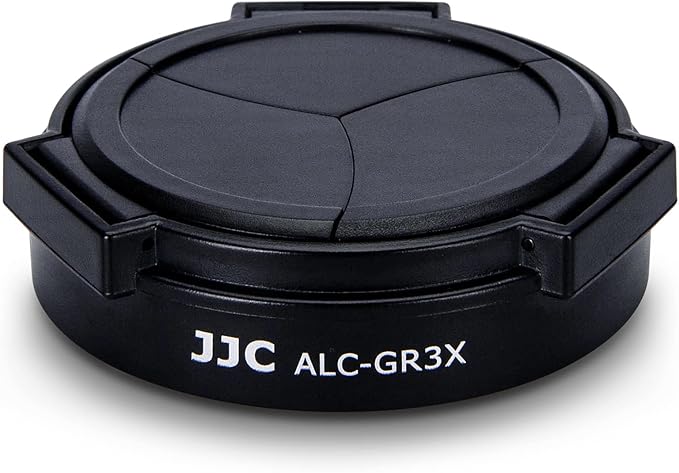 JJC Auto Open and Close Lens Cap Cover for Ricoh GR IIIx GR IIIx HDF GR3x GR3x HDF Digital Camera, Dustproof and Anti-Scratch Lens Protector No Need to Remove by JJC