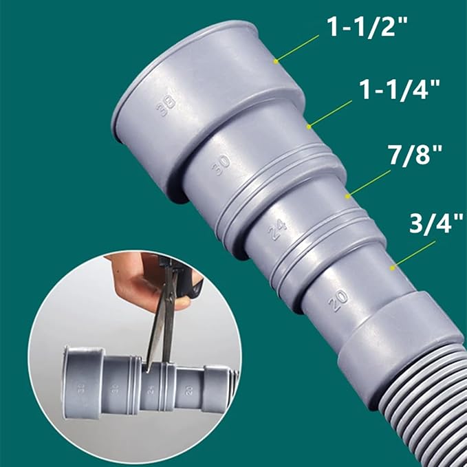 16.4ft Washing Machine Drain Hose, Universal Drain Hose Extension Kit for Washer, Dishwasher, Flexible Discharge Hose for LG/ GE/ Samsung, Fit up to 1-1/2 Inch Drain Outlets (16.4) - Image 3