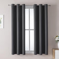ChrisDowa Grommet Blackout Curtains for Bedroom and Living Room - 2 Panels Set Thermal Insulated Room Darkening Curtains (Dark Grey, 38W x 54L) by ChrisDowa