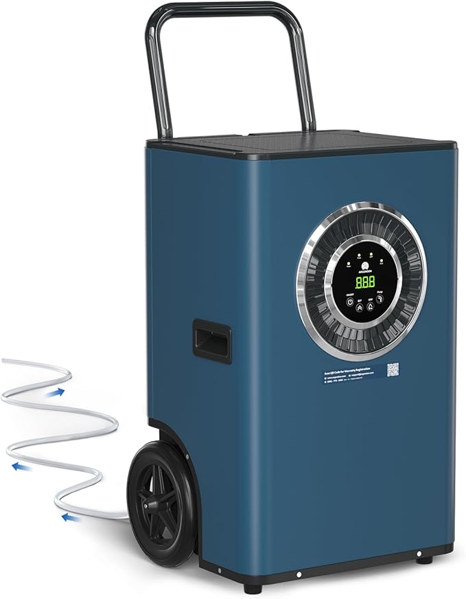 ARGENDON 170 Pints Commercial Home Dehumidifier with Pump for Basement up to 2100 sq.ft Drain Hose for Industrial Humidity Control, Water Damage Restoration, Basement, Garage, Whole House by Argendon