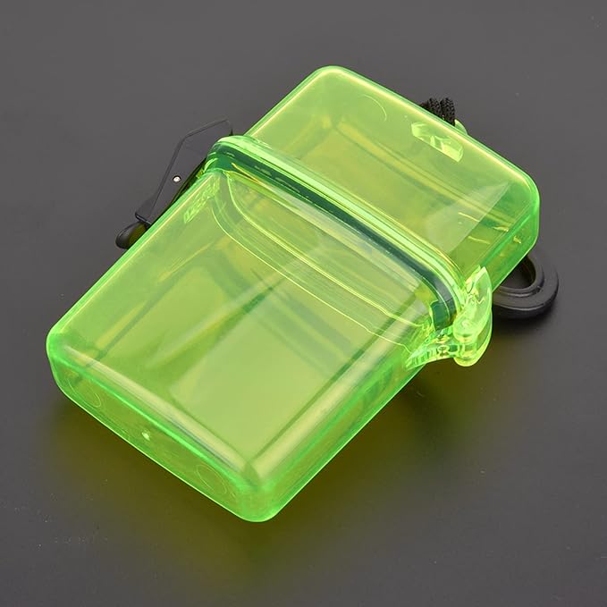 Keenso Diving Seal Box, 3 Colors Plastic Dry Box Transparent Waterproof Sealing Box Underwater Diving Sealing Box with Rope Hook - Image 2