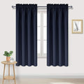DWCN Navy Room Darkening Blackout Curtains - Thermal Insulated Privacy Energy Saving Window Curtain Drapes 42 x 72 inch Length, Set of 2 Bedroom Living Room Curtains by DWCN