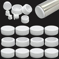 1-3/4" (45mm) Plastic Hole Plugs White -Round Chair Leg Caps, Flush Mount Pipe Plugs, Tubing End Caps for Metal&Wood Legs Tube, Outdoor Furniture Feet caps & Table Plastic Plugs, 12 PCS by EASYEAH