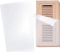 6-Pack Clear PVC Vent Covers 8" x 15.5" - Fits All Materials (Plastic/Wood/Metal/Tile) - Non-Magnetic Floor/Wall/Ceiling Covers with Strong PET Adhesive Backing for RV/Home/Office by Unknown
