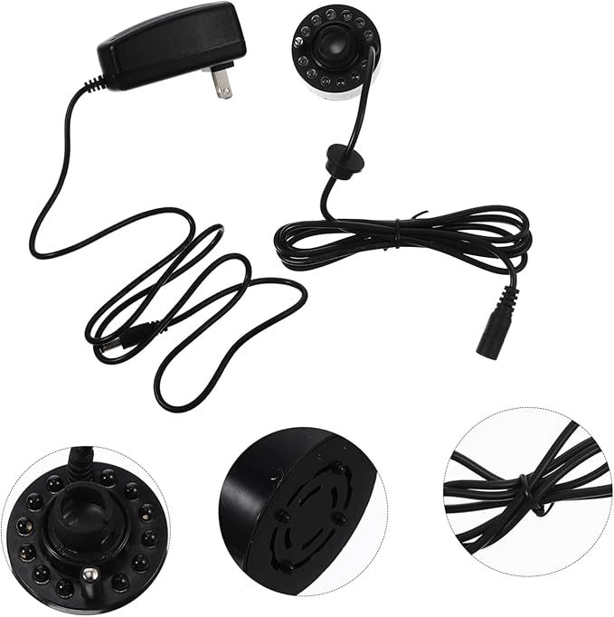 Cabilock Rockery Ultrasonic Mist Maker with Led Lights Practical Air Humidifier for Fish Tanks Bonsai Gardens and Indoor Fountains Us Creates Decorative Mist Atmosphere - Image 6