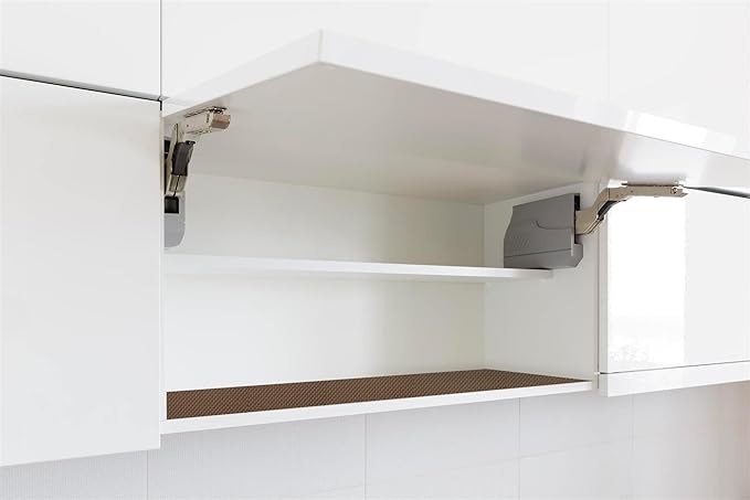 SteadMax Shelf Liner, 15 inches x 6 feet Total, Non-Slip Ultra-Grip Mats for Kitchen or Bathroom Shelves, Cabinets, Pantry, Non-Adhesive Drawer Liner, Durable, Strong, Brown (2 Pack) - Image 2