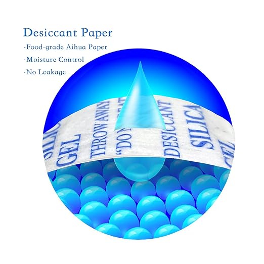 2 Gram 500 Pack Desiccant Packs for Storage, Premium Food Grade Silica Gel Packets - Rechargeable Moisture Absorbers for Safes, Food & Electronics - Image 4