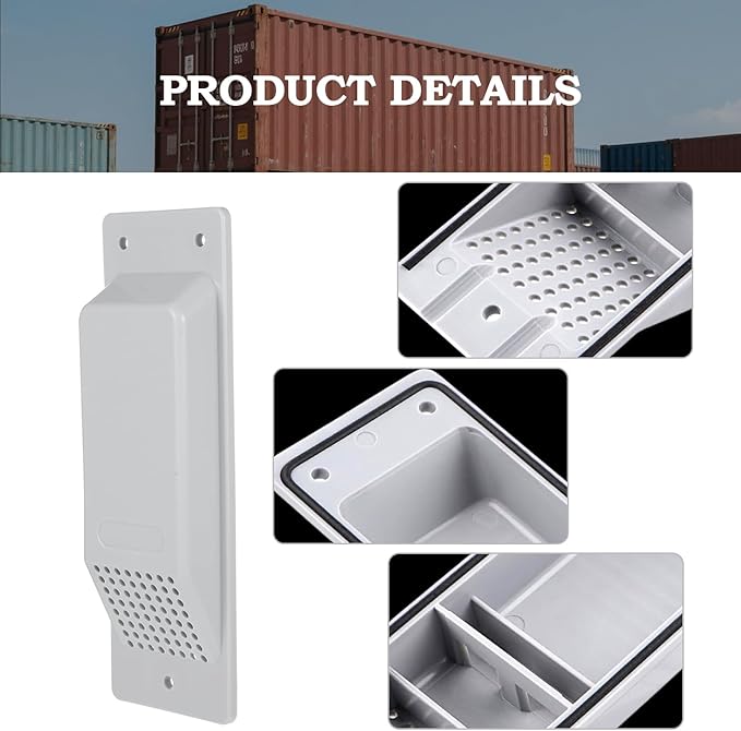 8 Pack Shipping Container Air Vent Kit Storage Container Vents Accessories Cross Flow Ventilation Kit Reduce Heat Humidity Pressure Condensation Add Air Flow - Image 4