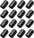 12 Pcs Round Rubber End Caps 9/16" (14mm) ID Vinyl Flexible Bolt Chair Foot Covers Screw Thread Chair Leg Protectors for Round Tubing Bolt Desk Chair Leg (Black) by Bonsicoky