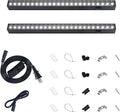 Barrina T5 Plant Lights for Indoor Growing, 1FT 10W (2 X 5W) Led Grow Light with Magnetic Design, Full Spectrum Grow Light Strip with Black Cover, Plug and Play, 5000K, 2 Packs by Barrina