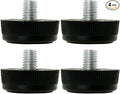 uxcell M8 x 10 x 30mm Leveling Feet Adjustable Leveler Threaded Floor Protector Cover for Furniture Leg 4 Pack by uxcell
