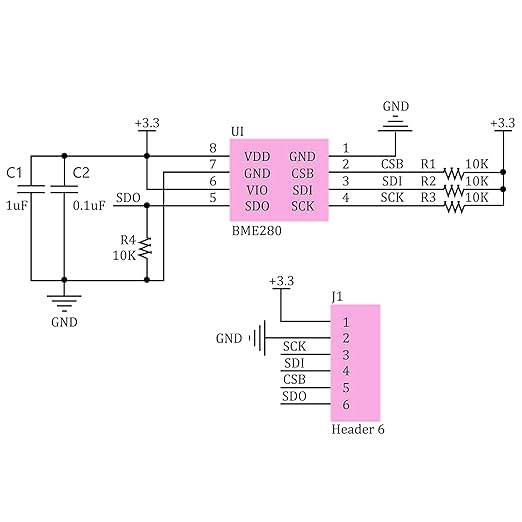 2PCS BME280 3.3V Sensor Module Atmospheric Pressure Temperature Humidity Sensor Module IIC SPI Breakout GY-BME280 - Image 5