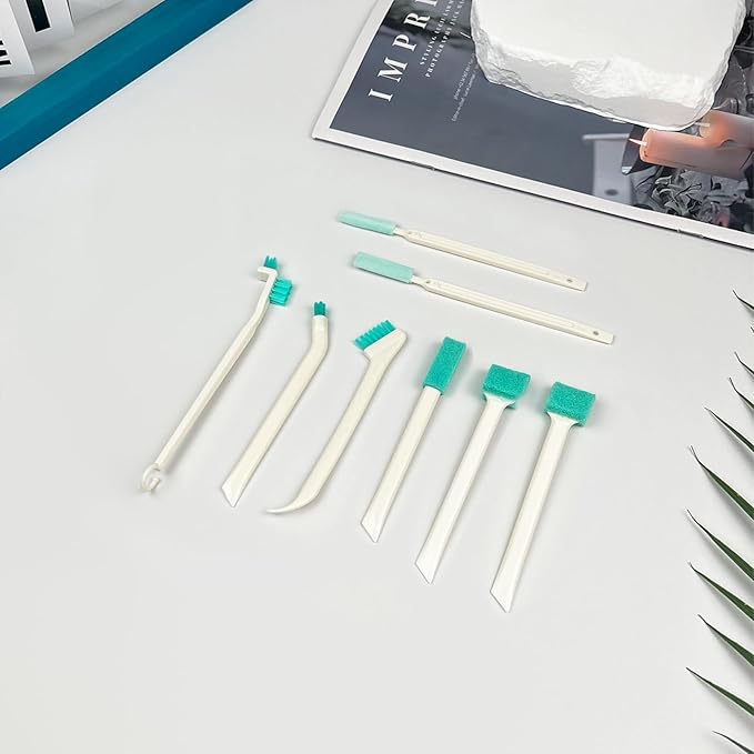 8-Piece Small Cleaning Brush Set for Tight Spaces, Mini Crevice Brushes for Household Use, Ideal for Humidifiers, Cup and Toasters - Image 7