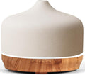 Porseme 500ml Ceramic Essential Oil Diffuser Aromatherapy Ultrasonic Cool Mist Humidifier 15-21 Running Hours Air Diffusers for Sleeping Yoga Office Working Spa and Rest (White Ceramic) by Porseme