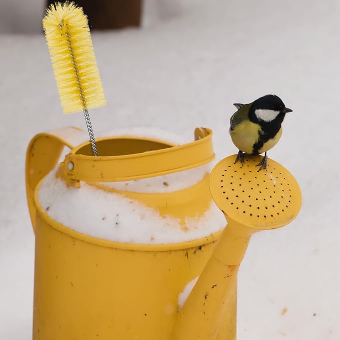 62 Pieces 3 Size Hummingbird Feeder Cleaning Brush Mini Nylon Tube Brush Set Nylon Hummingbird Feeder Parts Cleaning for Bottles, Tubes, Jars, Bird(Yellow) - Image 6