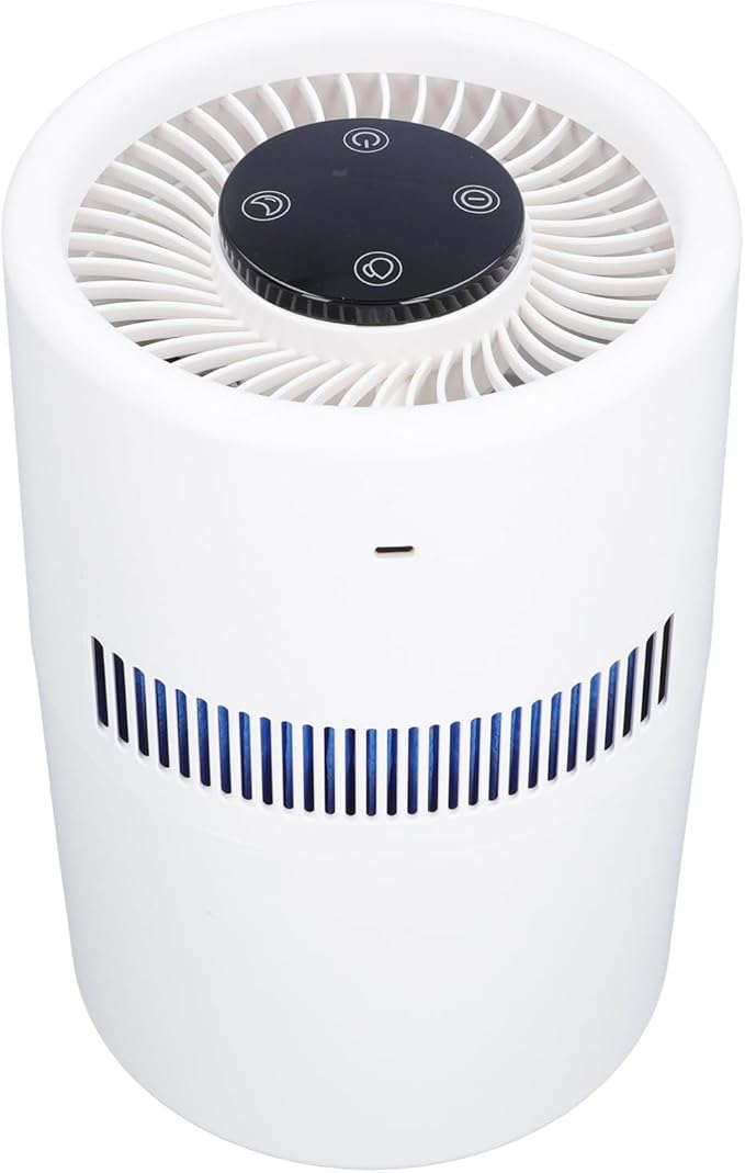 2 in 1 Air Purifier and Humidifier, 5W 4L Water Tank Quiet Humidifier, USB Desktop Air Purifier for Office Bedroom Nursery Pet Dander, Dust, Smoke, Pollen, Odors by Fockety