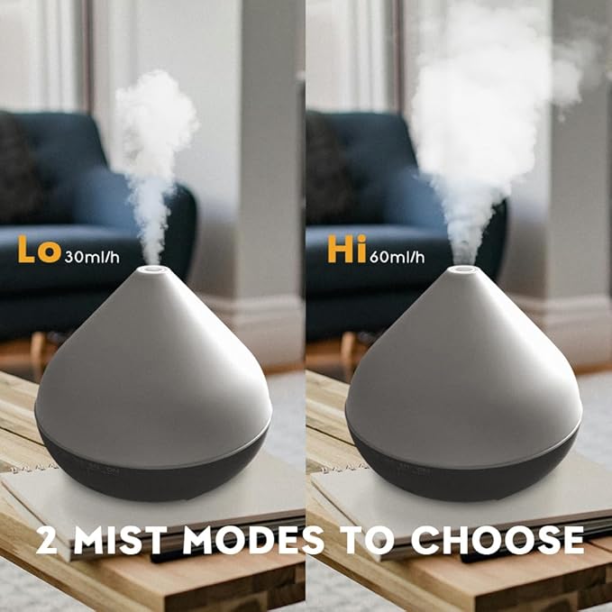 550ml Large Capacity Diffuser with Essential Oils, Aromatherapy Ultrasonic Air Humidifier for Bedroom, 7 LED Lights, Timer and Waterless Auto-Off for Home Decor Gift,Office Spa - Image 8