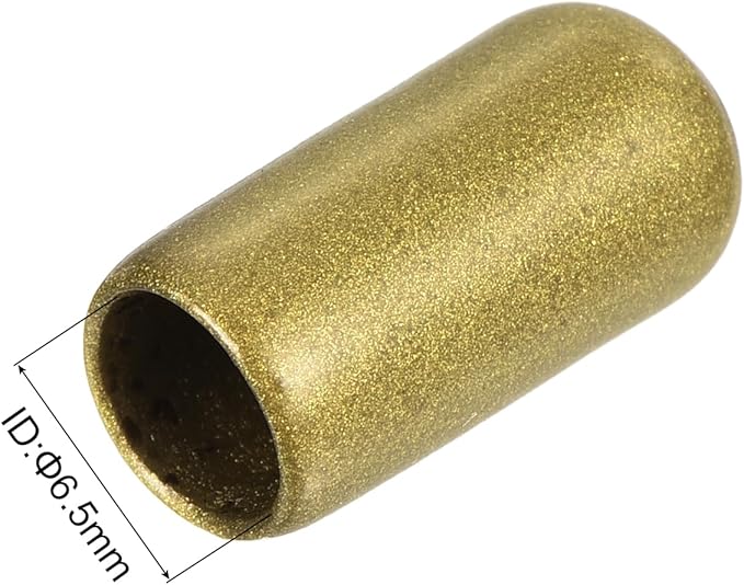 uxcell 20pcs Rubber End Caps 6.5mm ID Vinyl Round Tube Bolt Cap Cover Thread Protectors Gold - Image 3
