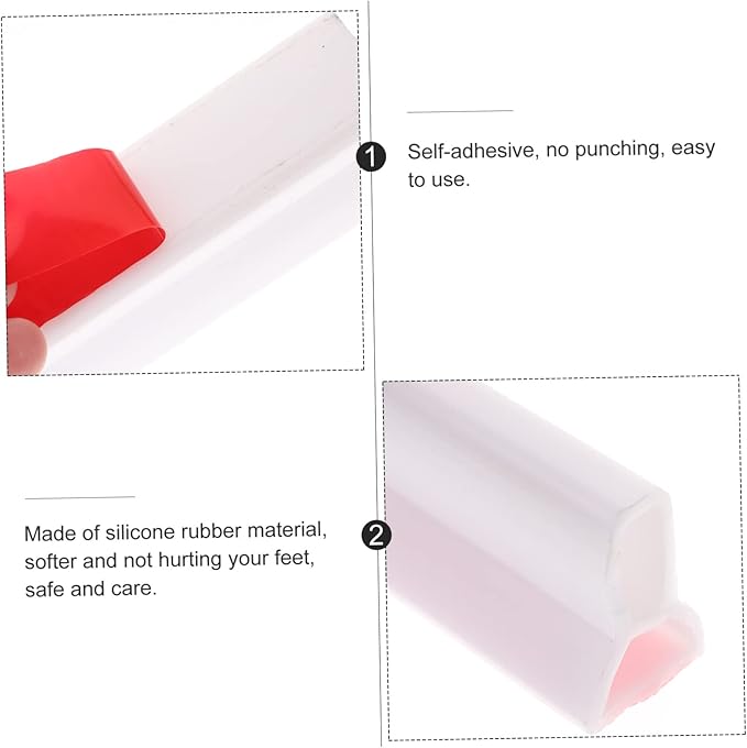 LIFKOME Water Retaining Strip for Bathroom and Kitchen Barrier Flexible Water Stopper for Shower and Sink for Wet and Dry Separation - Image 6