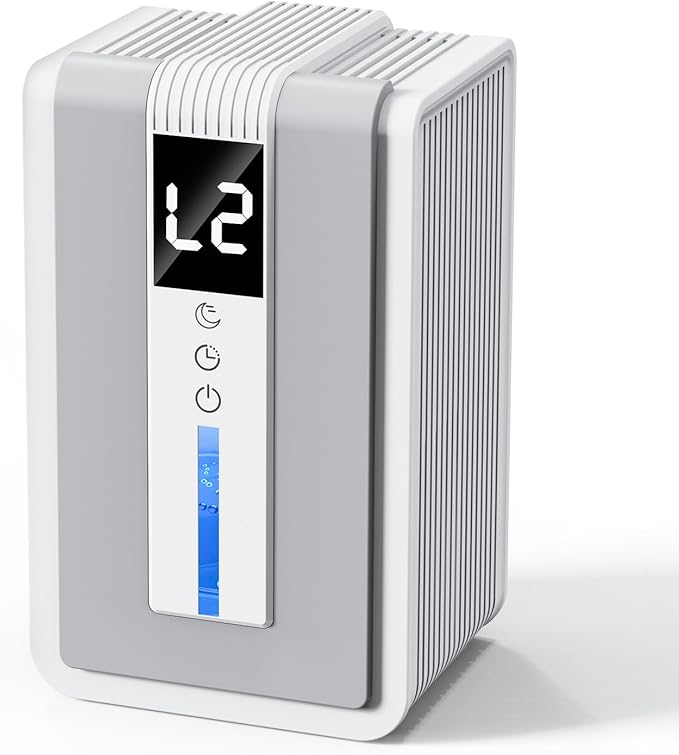 Dehumidifiers for Home, 42 OZ (400 sq.ft) Small Dehumidifier with Timer, Auto Shut Off, Auto Defrost, 7 Colors LED Light, Quiet Energy Saving Dehumidifier for Bedroom, Bathroom, Basement, Closet, RV by Gitify