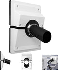 HVAC Wall Penetration and Duct Kit Cover, Split Air Conditioning Duct Kit Wall Cover, Easy to Install HVAC Wall Penetration for Indoor and Outdoor Air Conditioning Systems(White) by Eascor