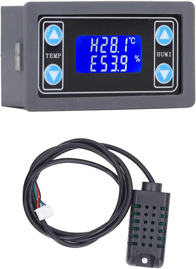 Temperature Humidity Controller Relay Output Digital Thermostat Humidistat Control Module with Indicator Light - Image 2