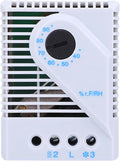 MFR012 Mechanical Humidity Controller Hygrostat Fan Heater for TV Cabinet Humidity Adjuster 12‑250V Rail Mount PC Material Electrical Enclosure HVAC Control by Unknown