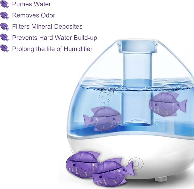 Humidifier Cleaner 6 Pack,Humidifiers Fish Tanks Cleaner,Warm&Cool Most Humidifiers and Fish Tank,Purifier Water (Purple) - Image 3